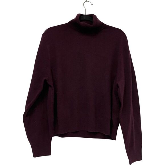 Massimo Dutti Sweaters - Massimo Dutti Womens Sweater Size L Red Turtleneck Cashmere wool 5721/620 NWOT